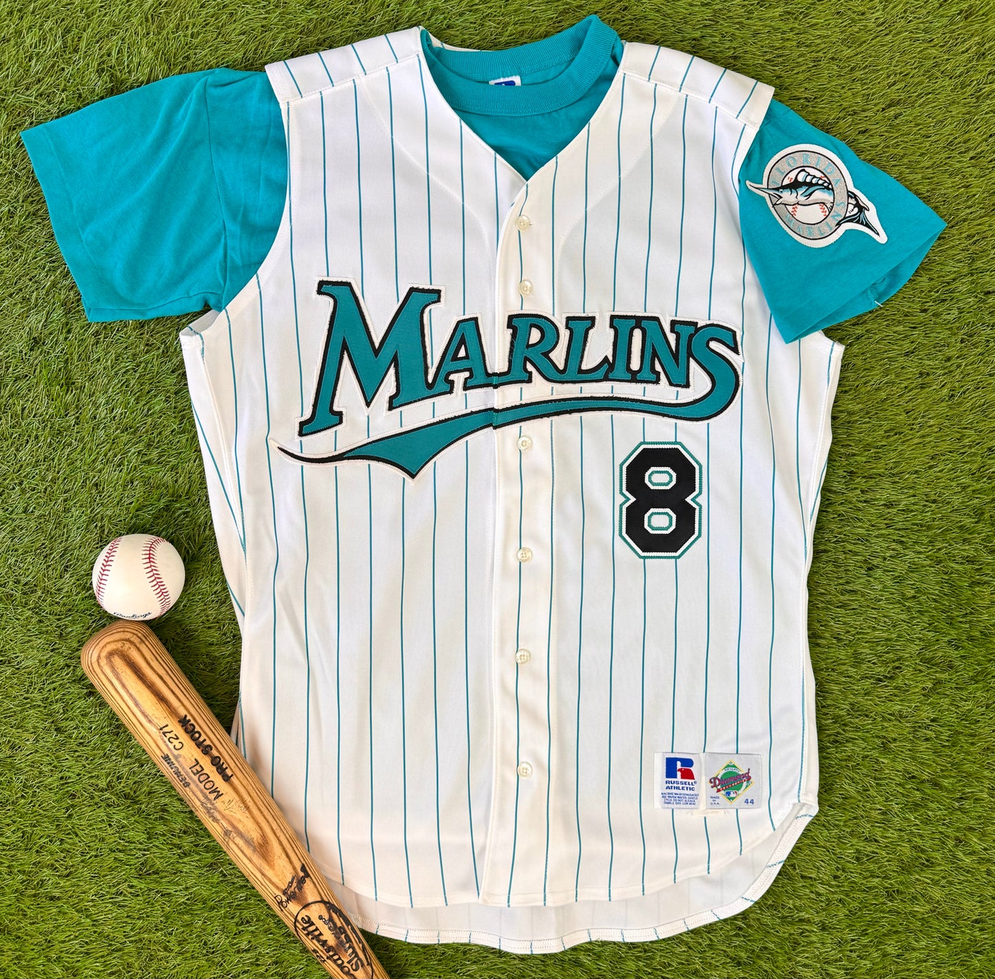 Florida Marlins 1995-1996 Andre Dawson MLB Baseball Vest Jersey and Undershirt (44/Large)