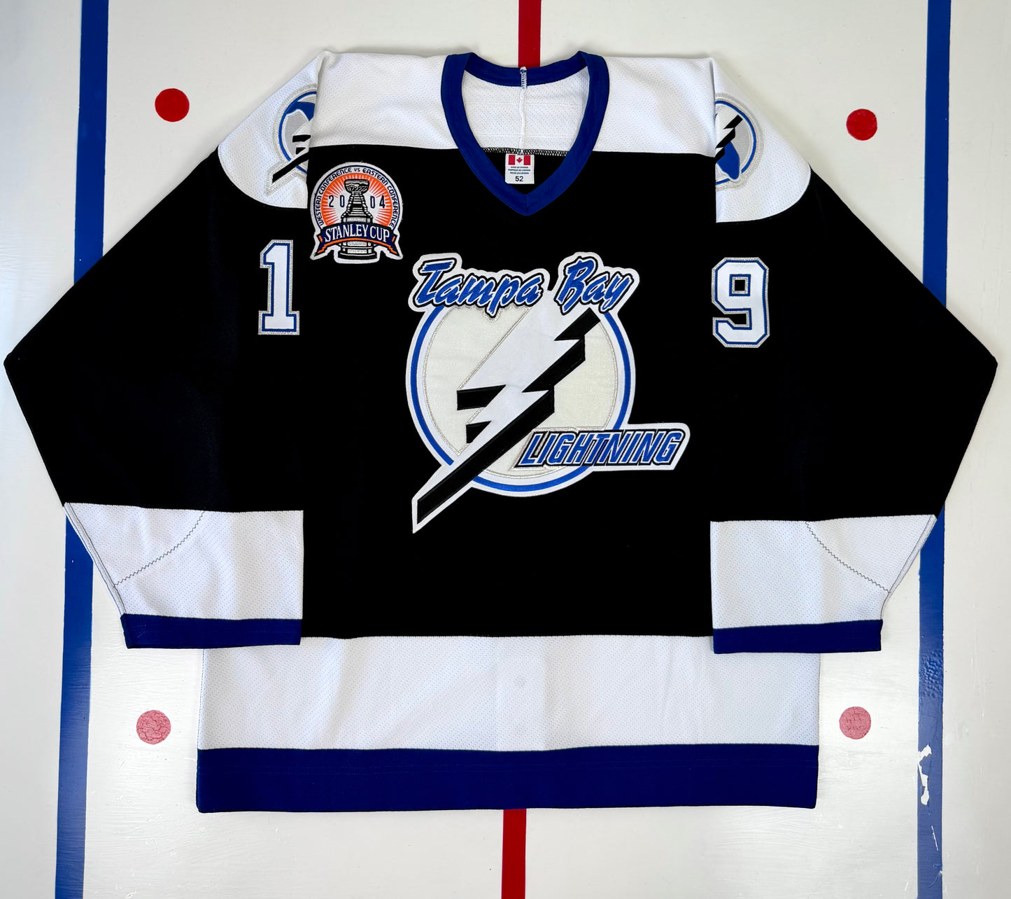Tampa Bay Lightning Brad Richards 2004 Stanley Cup Finals NHL Hockey Jersey (52/XL)