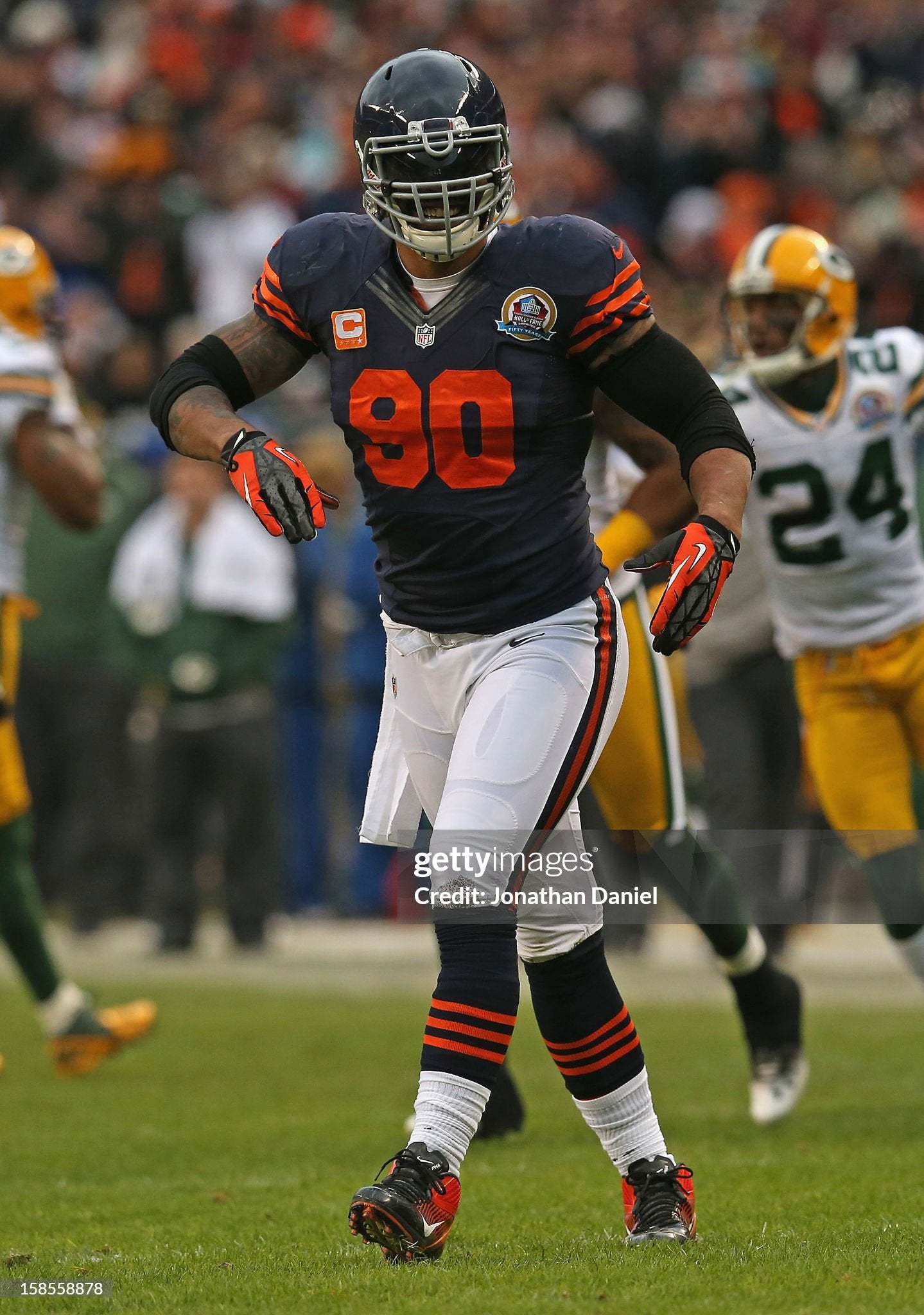 Chicago Bears Julius Peppers 2012 Throwback NFL Football Jersey (46/Large)