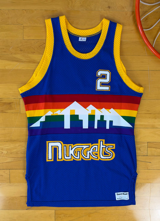 Denver Nuggets Alex English 1985-1986 NBA Basketball Jersey (40/Medium)