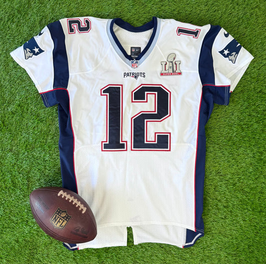 New England Patriots Tom Brady 2016-17 Super Bowl LI NFL Football Jersey (48/XL)