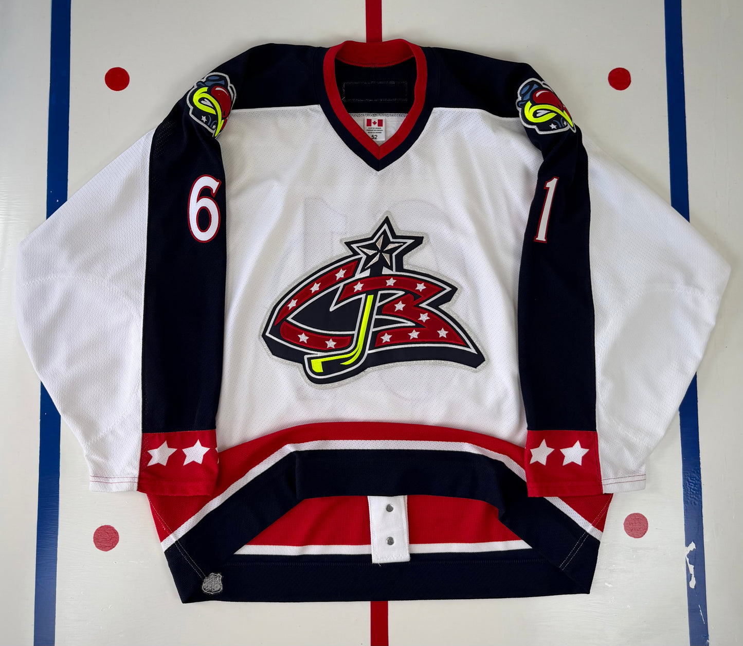 Columbus Blue Jackets Rick Nash 2002-2003 NHL Hockey Jersey (52/XL)