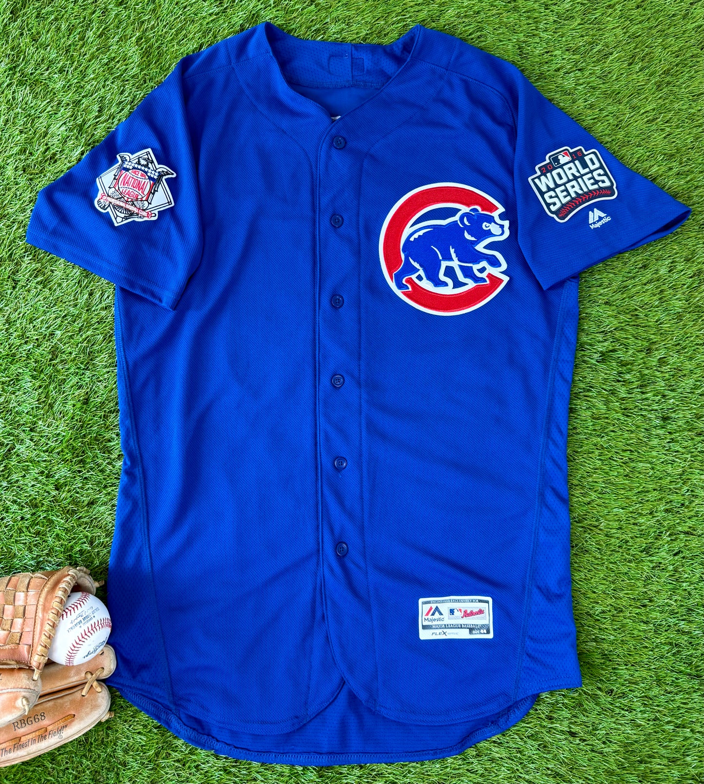 Chicago Cubs Jake Arrieta 2016 World Series MLB Baseball Jersey (44/Large)