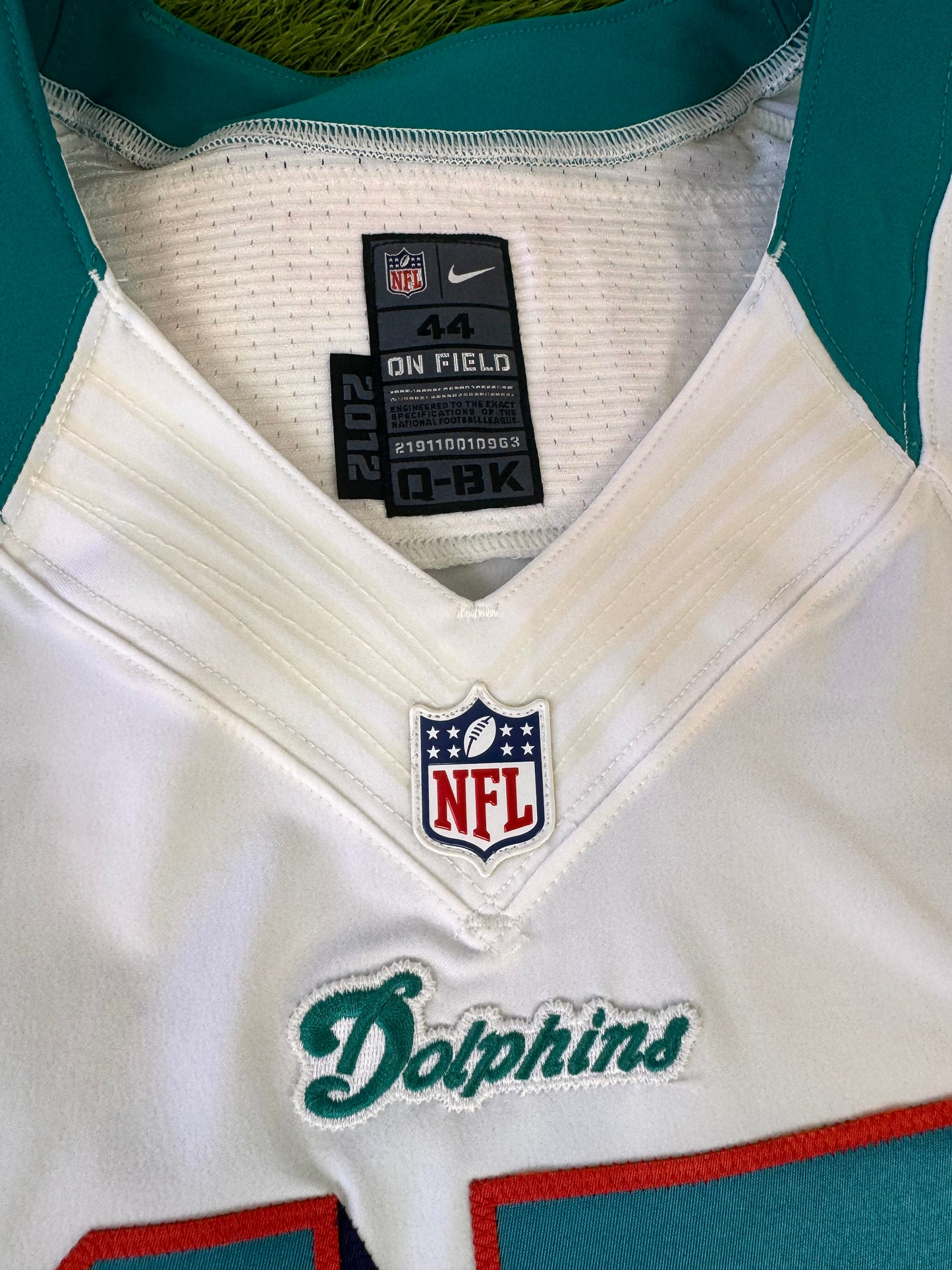 Miami Dolphins 2012 Ryan Tannehill Team Issued NFL Football Jersey (44/Large)