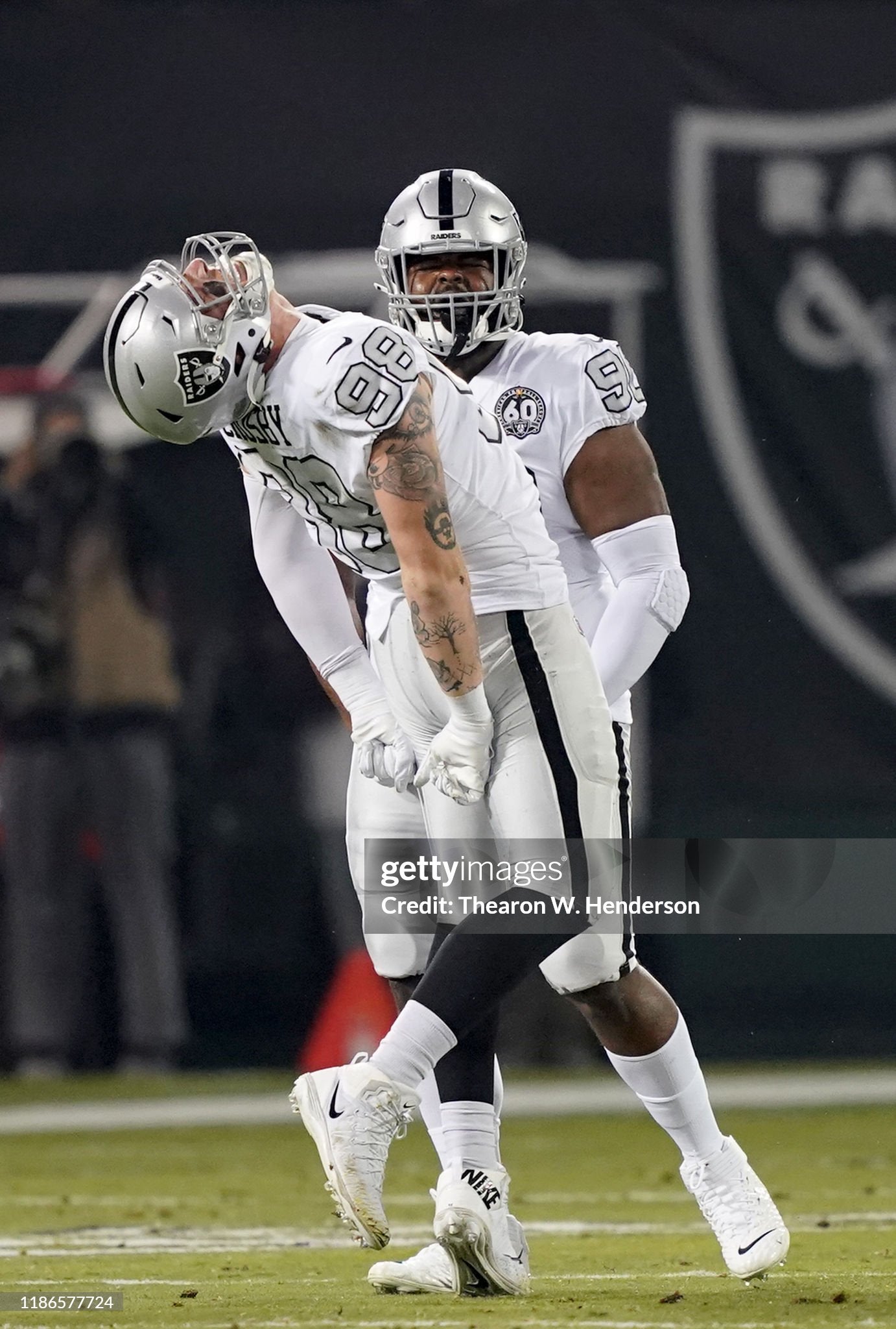 Oakland Raiders Maxx Crosby 2019 Alternate Throwback NFL Football Jersey (48/XL)