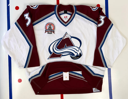 Colorado Avalanche Patrick Roy 2001 Stanley Cup Finals NHL Hockey Jersey (58/XXXL)