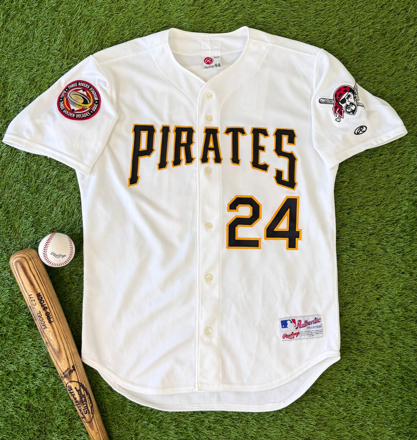 Pittsburgh Pirates Brian Giles 2000 MLB Baseball Jersey (44/Large)