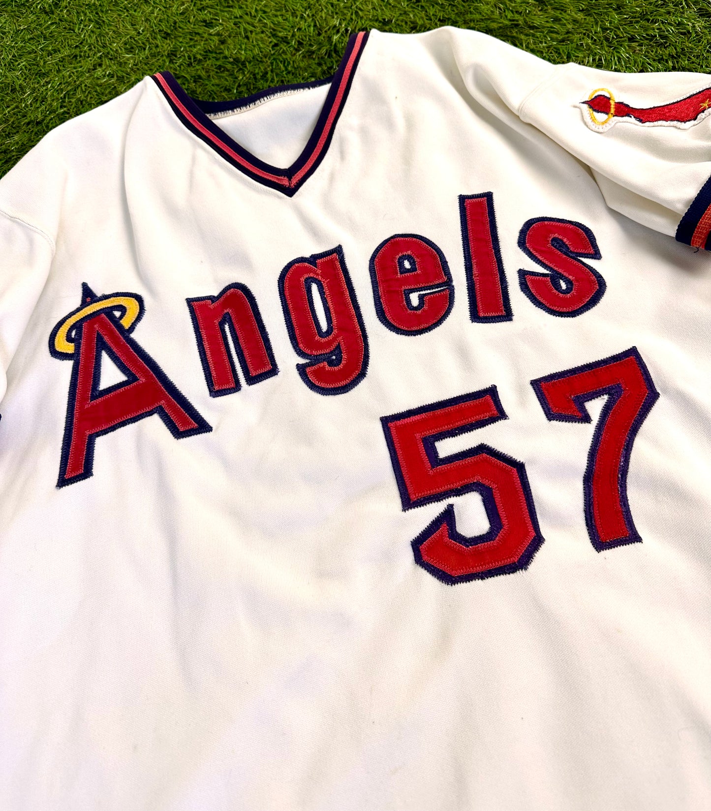 California Angels 1974 Game Worn Doug Howard MLB Baseball Jersey (44/Large)