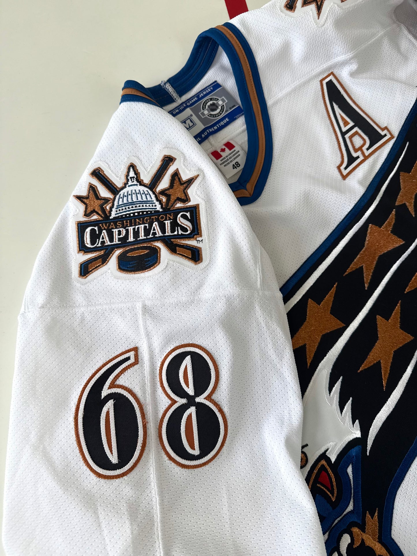 Washington Capitals Jaromir Jagr 2001-2002 NHL Hockey Jersey (48/Large)