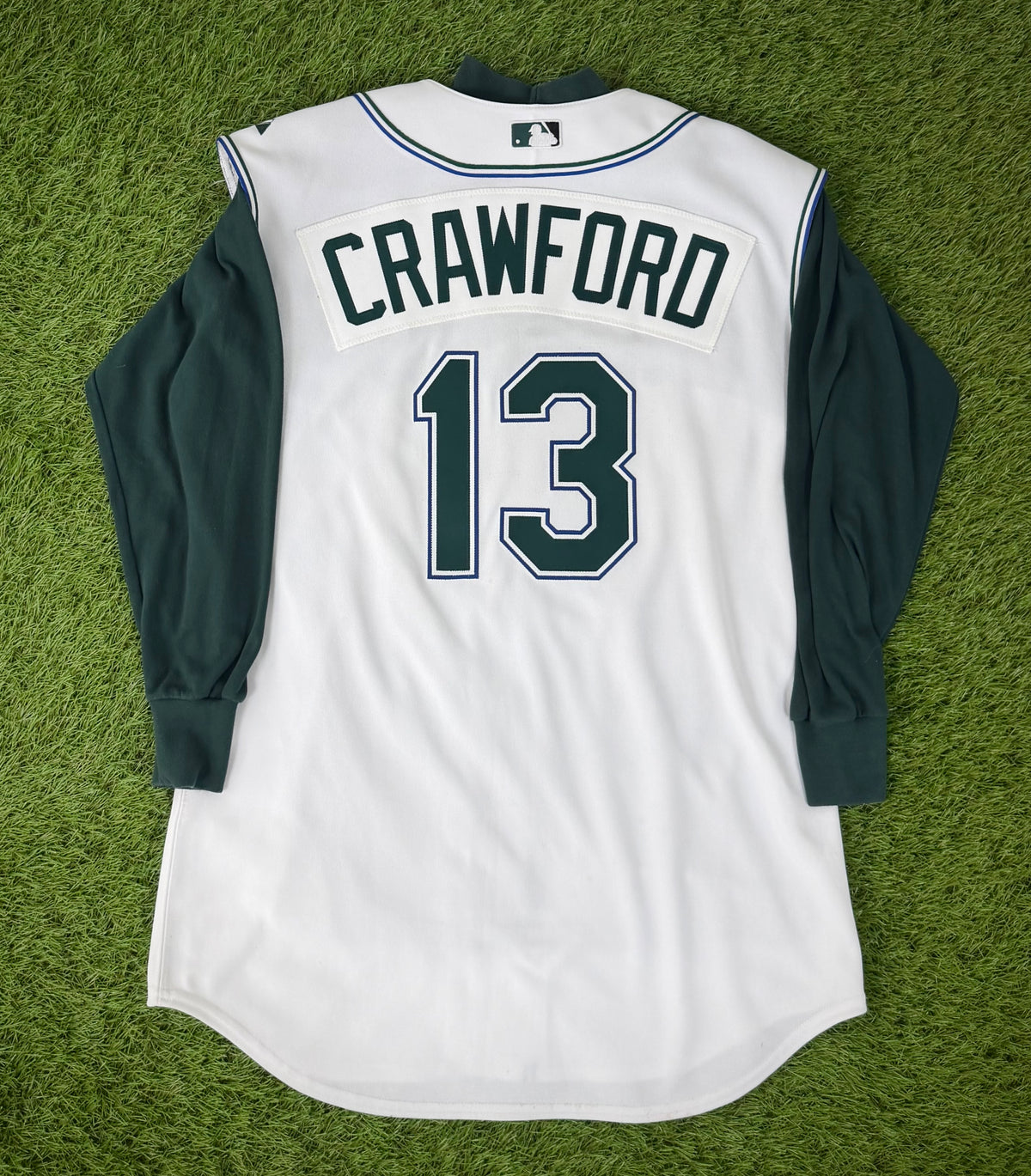 Tampa Bay Devil Rays Carl Crawford 2005-2006 MLB Baseball Vest Jersey & Undershirt (48/XL)