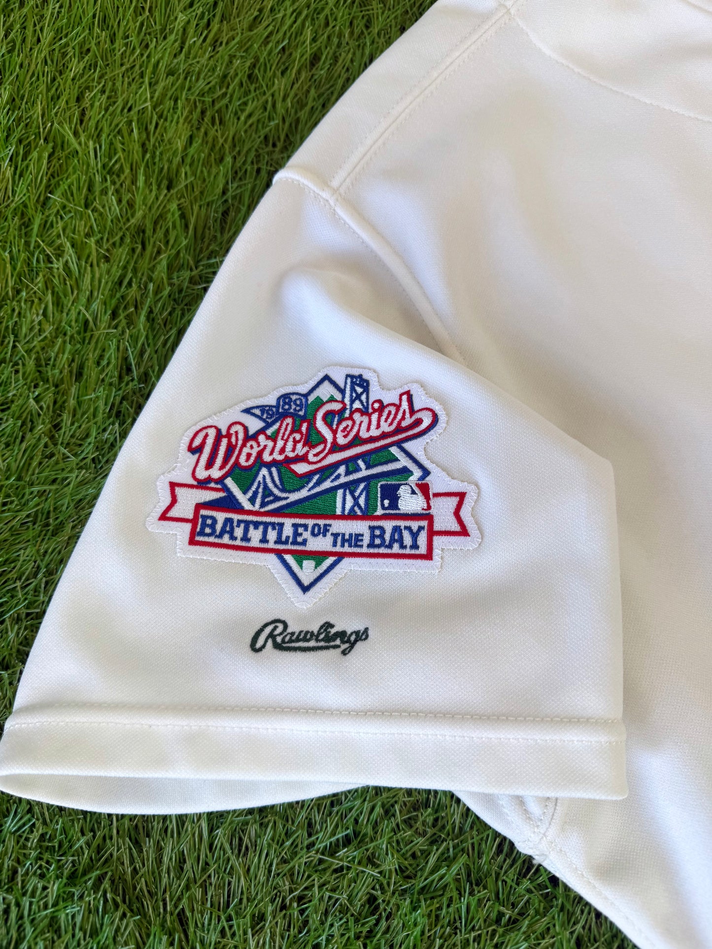 Oakland Athletics Rickey Henderson 1989 World Series MLB Baseball Jersey (48/XL)