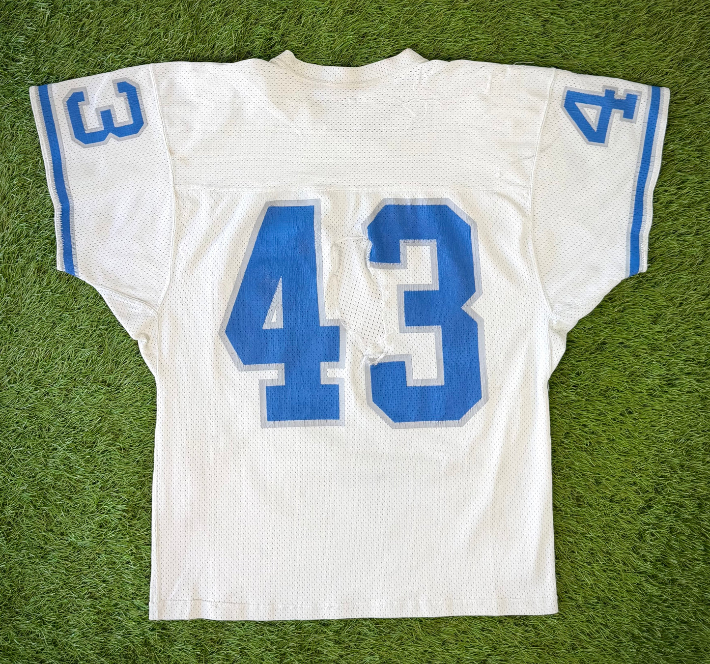 Detroit Lions Jerry Holmes Game Worn Jersey 1988-1989 NFL Football Jersey (40/Medium)