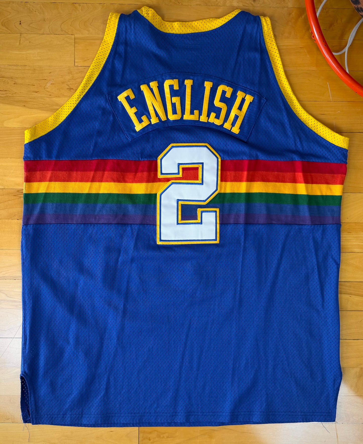Denver Nuggets Alex English 1987-1988 NBA Basketball Jersey (48/XL)