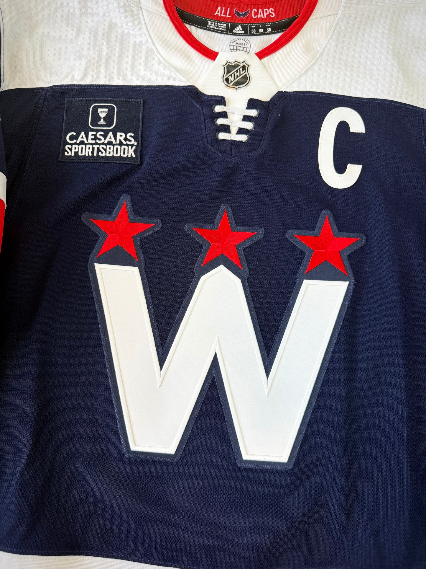 Washington Capitals Alexander Ovechkin 2021-2024 Alternate NHL Hockey Jersey (58/XXL)