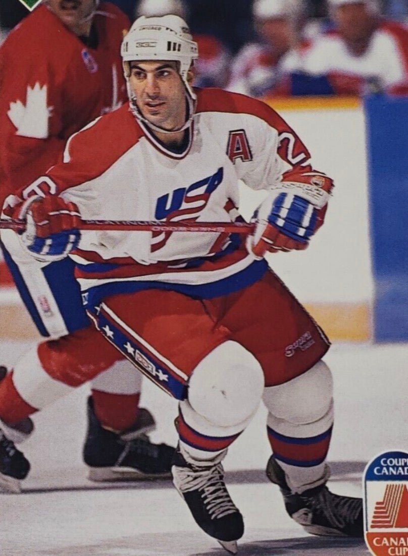 Team USA Chris Chelios 1991 Canada Cup Hockey Jersey (48/Large)
