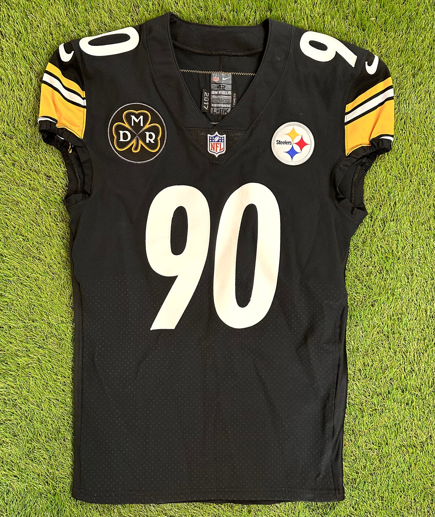 Pittsburgh Steelers T.J. Watt 2017 Team Issued NFL Football Jersey (42/Large)