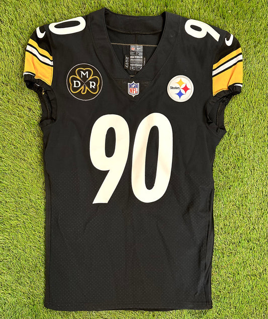 Pittsburgh Steelers T.J. Watt 2017 Team Issued NFL Football Jersey (42/Large)