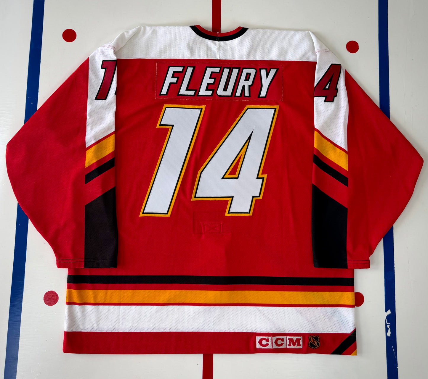 Calgary Flames Theo Fleury 1996-1997 NHL Hockey Jersey (54/XXL)