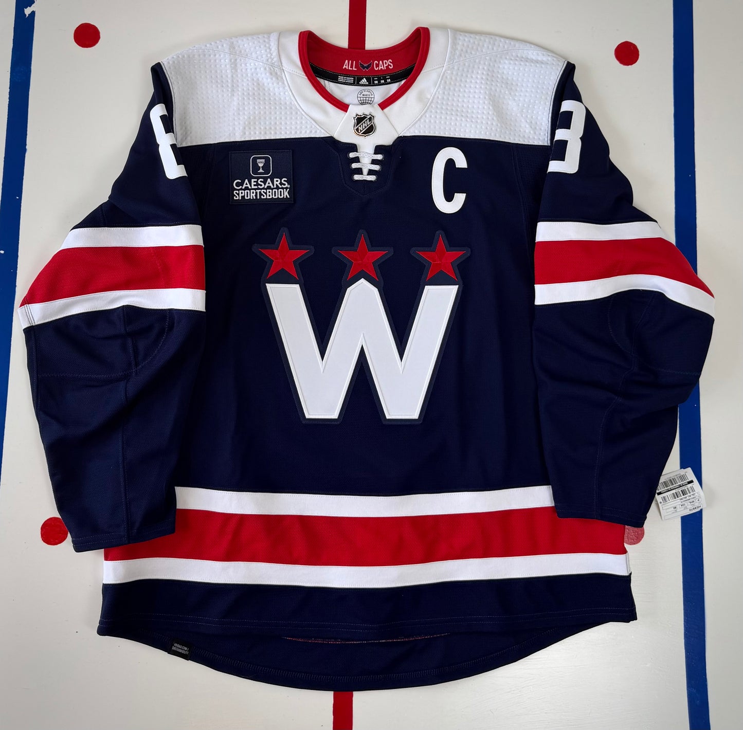 Washington Capitals Alexander Ovechkin 2021-2024 Alternate NHL Hockey Jersey (58/XXL)