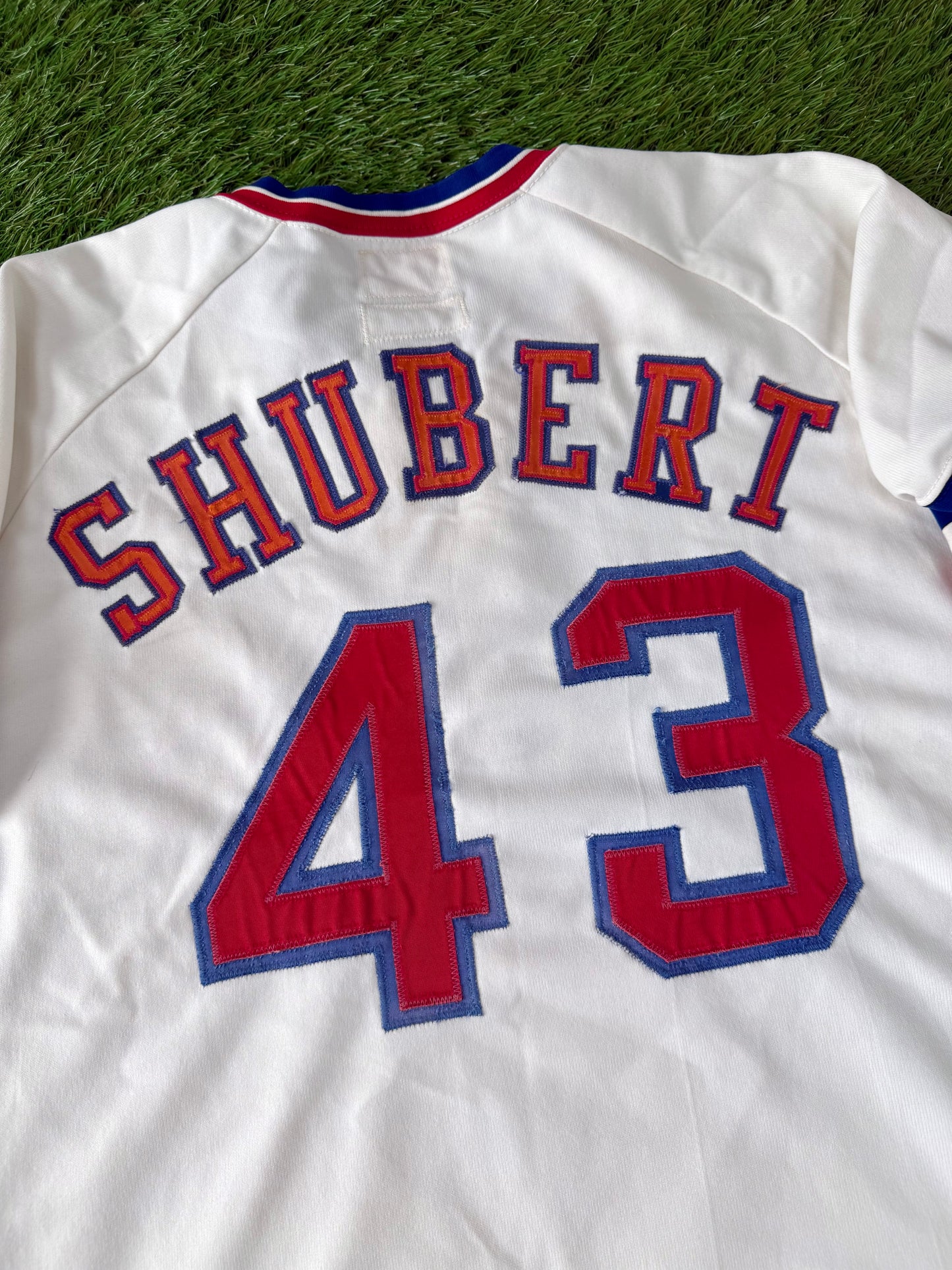 Texas Rangers Rich Shubert 1975 Game Worn MLB Baseball Jersey (46/XL)