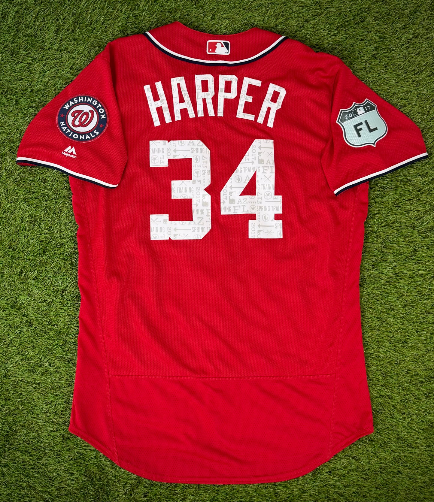 Washington Nationals Bryce Harper 2017 Spring Training MLB Baseball Jersey (48/XL)
