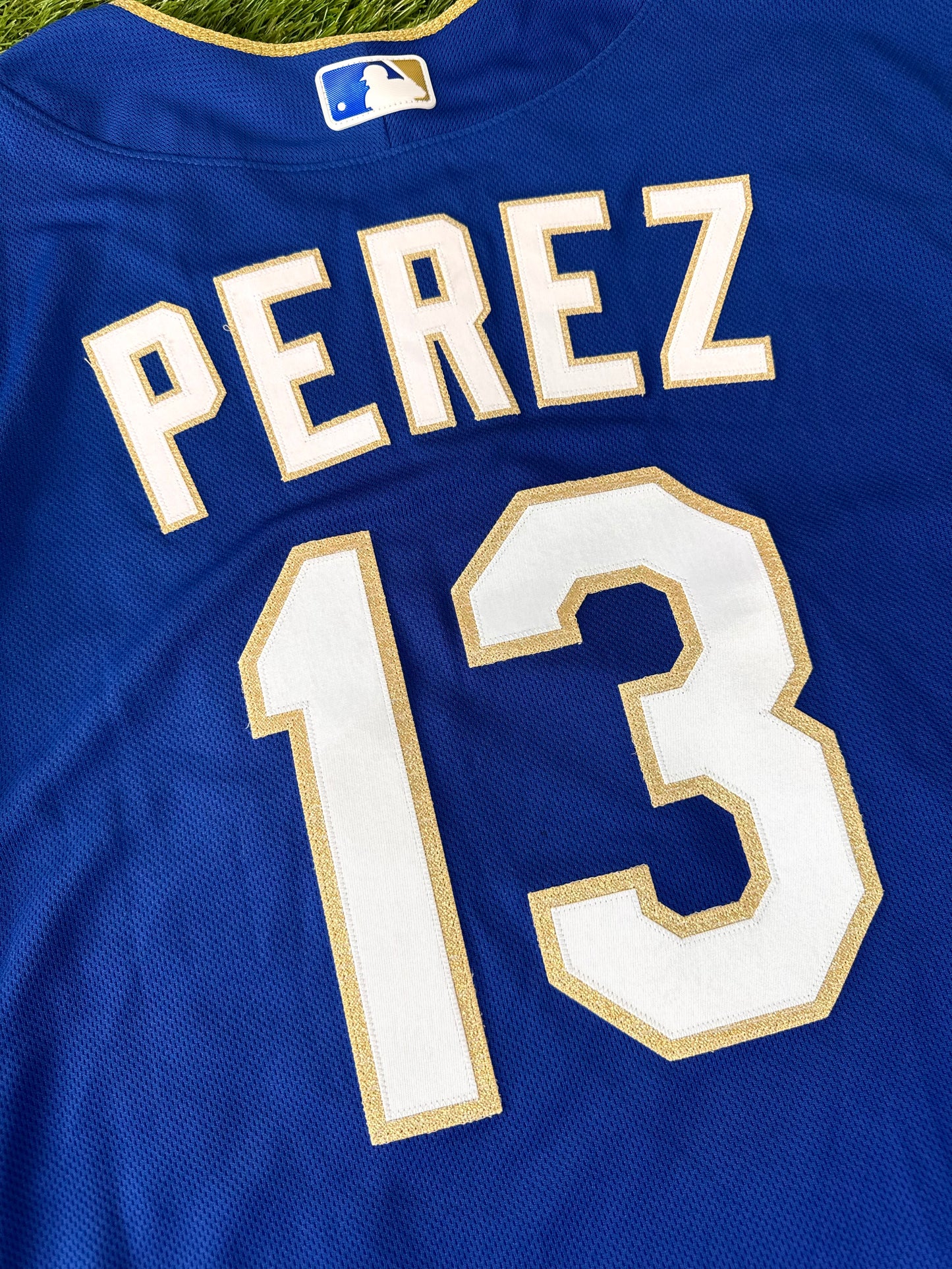 Kansas City Royals 2018 Salvador Perez TATC MLB Baseball Jersey (48/XL)