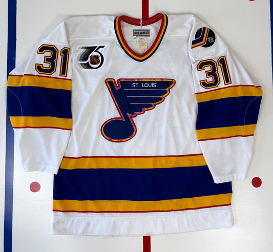 St. Louis Blues Curtis Joseph 1991-1992 NHL Hockey Jersey (48/Large)