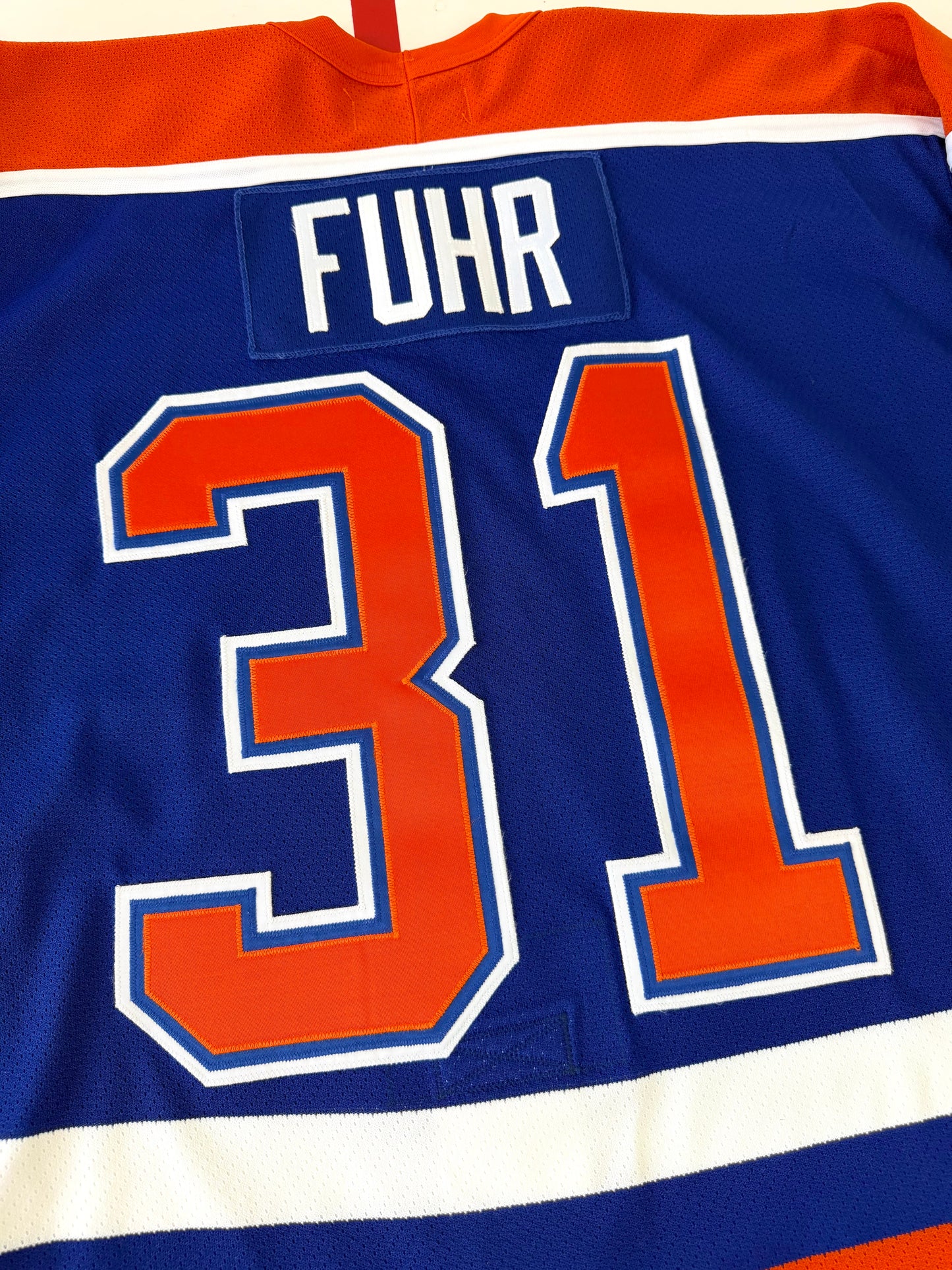 Edmonton Oilers Grant Fuhr 1990-1991 NHL Hockey Jersey (52/XL)