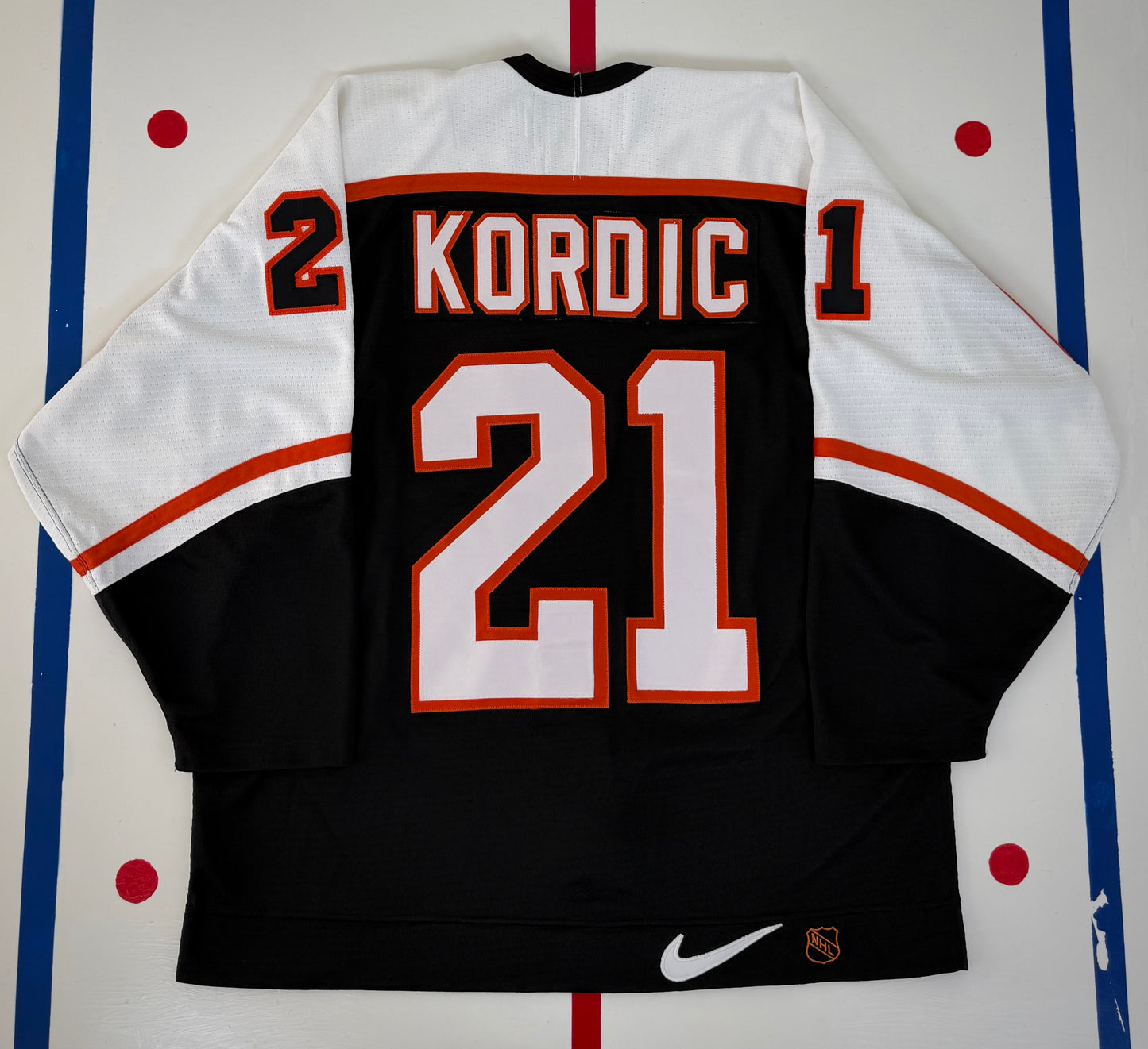 Philadelphia Flyers Dan Kordic 1997-1999 Alternate NHL Hockey Jersey (52/Large)