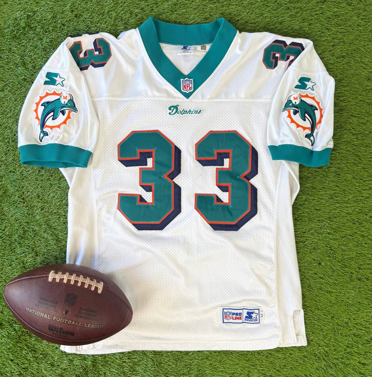 Miami Dolphins Karim Abdul-Jabbar 1997-1998 NFL Football Jersey (52/XL)