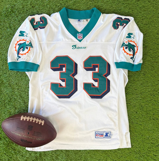 Miami Dolphins Karim Abdul-Jabbar 1997-1998 NFL Football Jersey (52/XL)