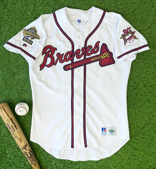 Atlanta Braves Chipper Jones 1995 World Series MLB Baseball Jersey (44/Large)