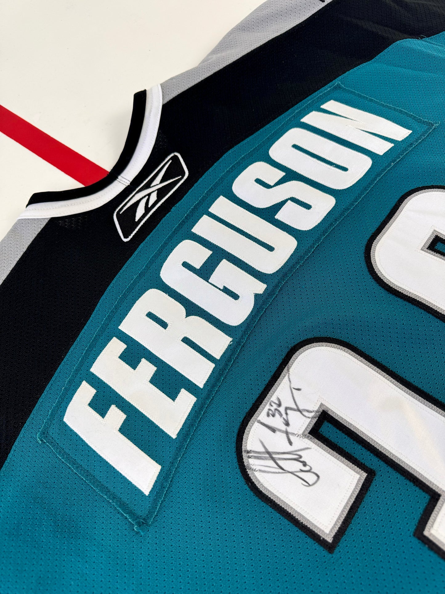 Worcester Sharks 2006-2007 Scott Ferguson Game Worn AHL Hockey Jersey (54/XL)