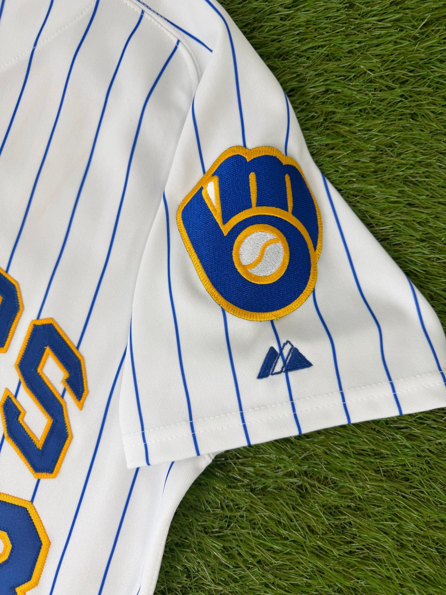 Milwaukee Brewers Prince Fielder 2007 Throwback MLB Baseball Jersey (44/Large)
