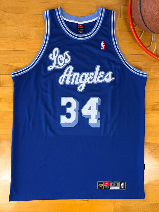 Los Angeles Lakers Shaquille O’Neal 2003-2004 Hardwood Classics NBA Basketball Jersey (52/XXL)