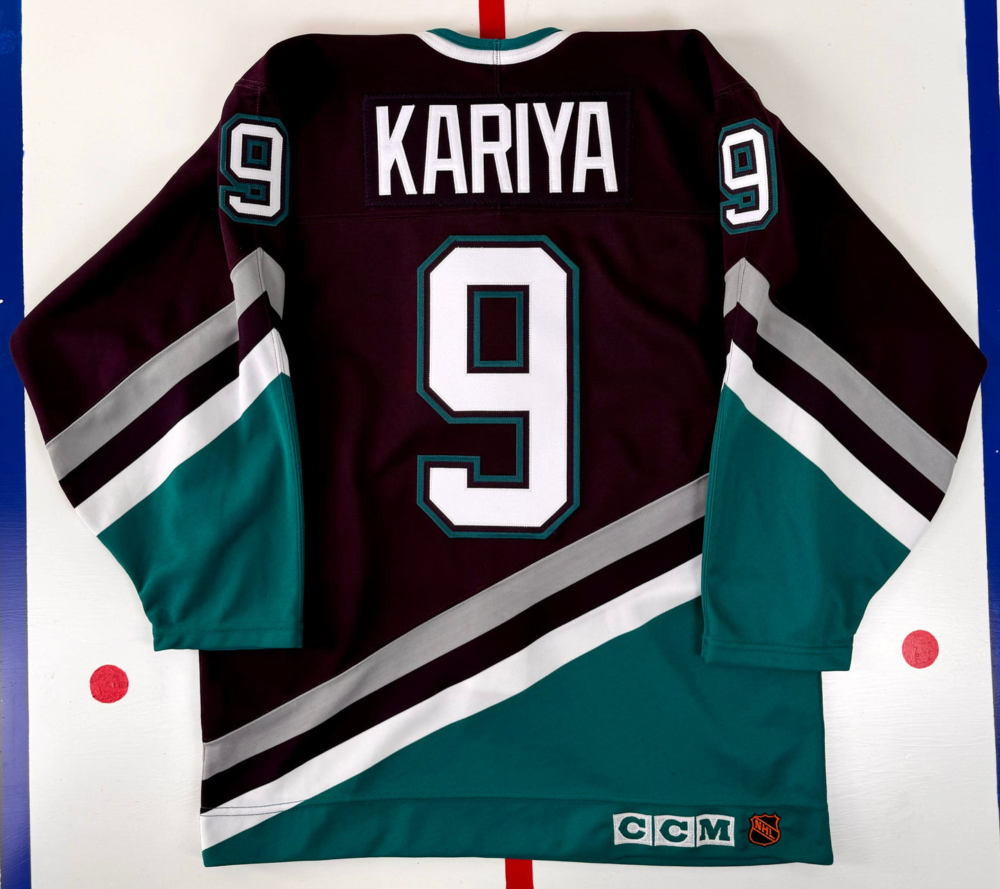 Anaheim Mighty Ducks 1995-1996 Paul Kariya NHL Hockey Jersey (44/Medium)