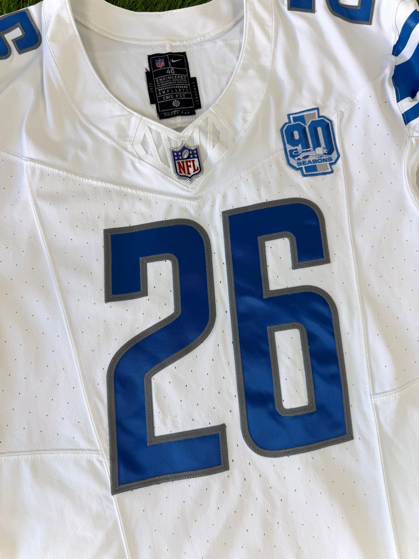 Detroit Lions Jahmyr Gibbs 2023 NFL Football Jersey (46/Large)