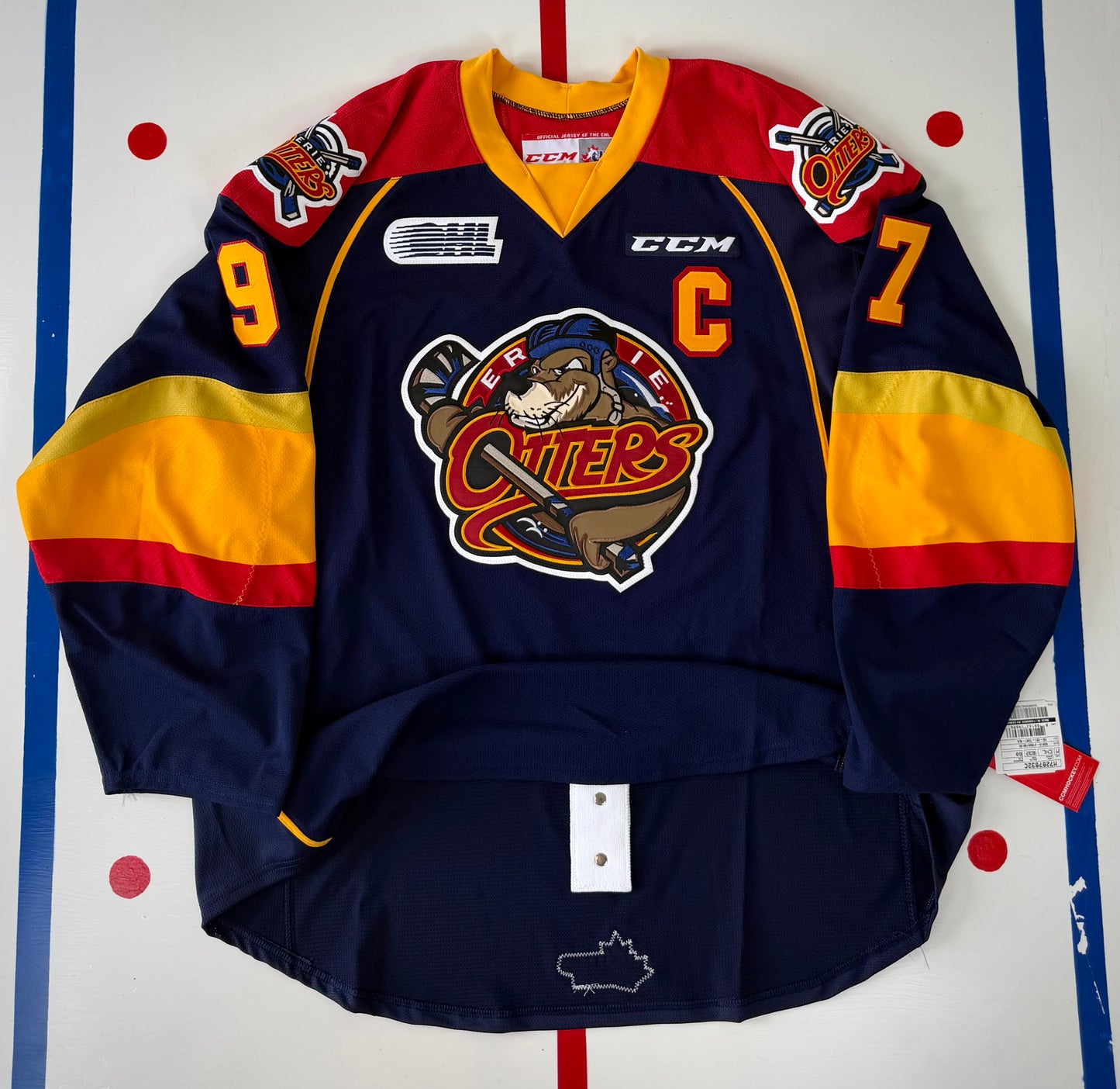 Erie Otters Conner McDavid 2014-2015 OHL Hockey Jersey (60/XXXL)