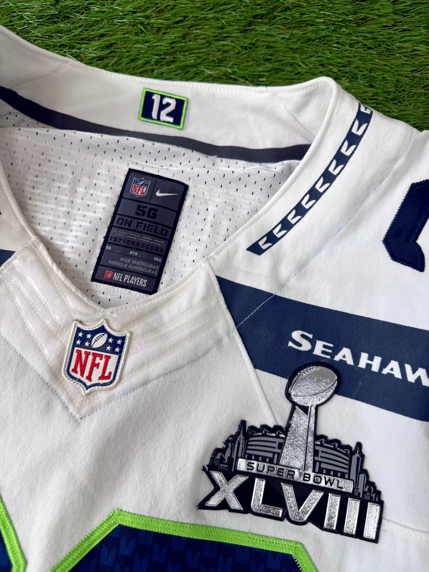 Seattle Seahawks Earl Thomas 2013-14 Super Bowl XLVIII NFL Football Jersey (56/XXXL)