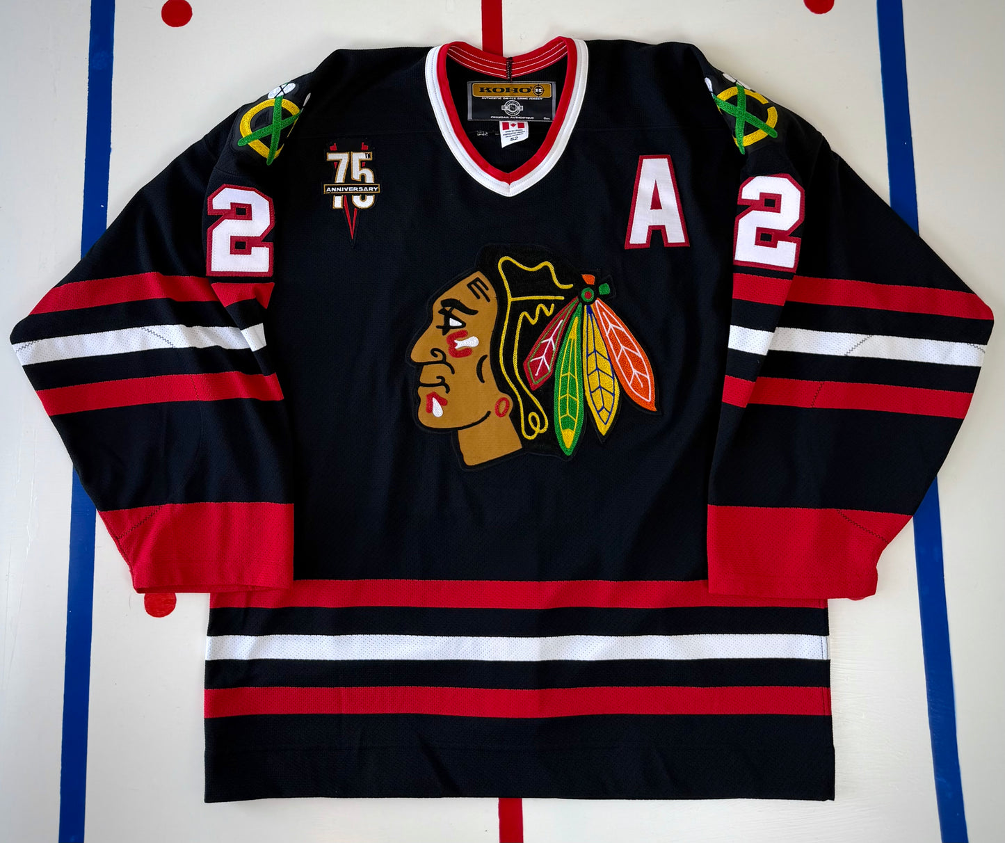 Chicago Blackhawks Boris Mironov 2000-2001 Autographed NHL Hockey Jersey (52/XL)