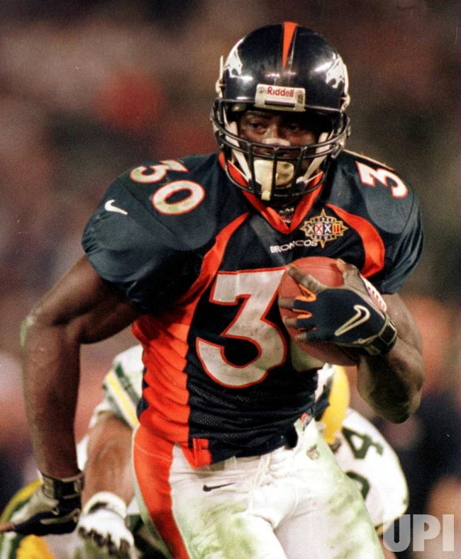 Denver Broncos Terrell Davis 1997-98 Super Bowl XXXII NFL Football Jersey (42/Medium)
