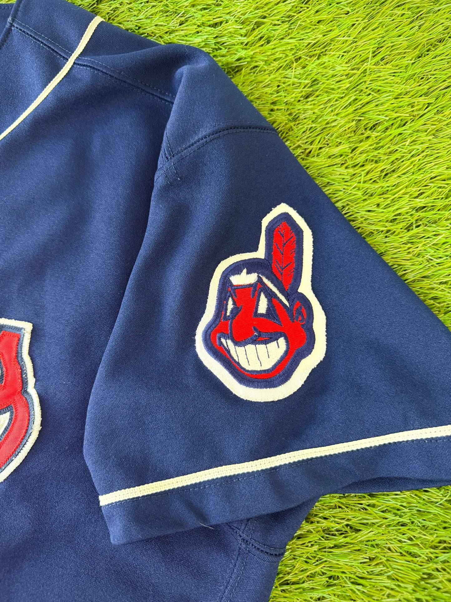 Cleveland Indians Kenny Lofton 1995 World Series MLB Baseball Jersey (52/XXL)