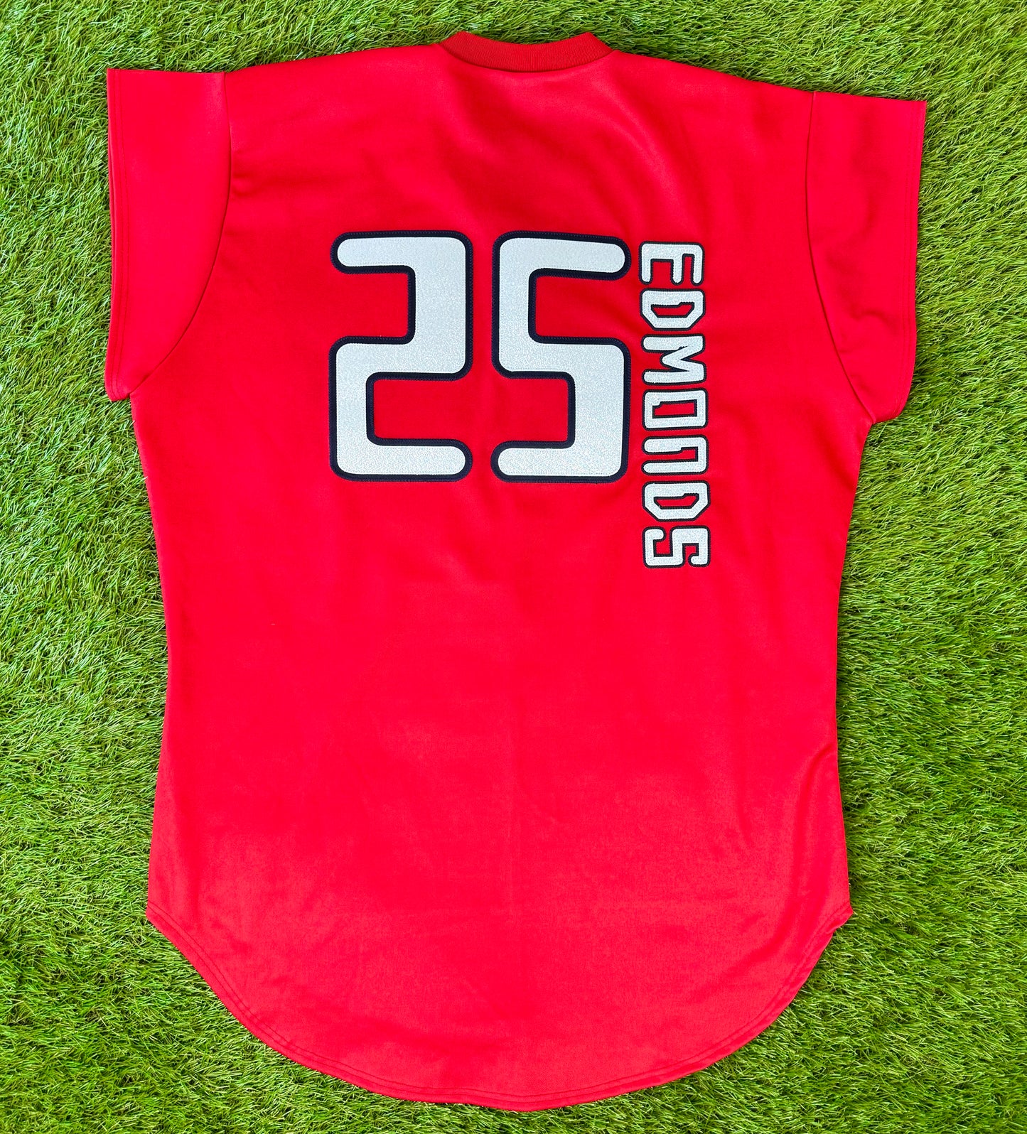 Anaheim Angels 1999 Jim Edmonds Turn Ahead The Clock MLB Baseball Jersey (44/Large)