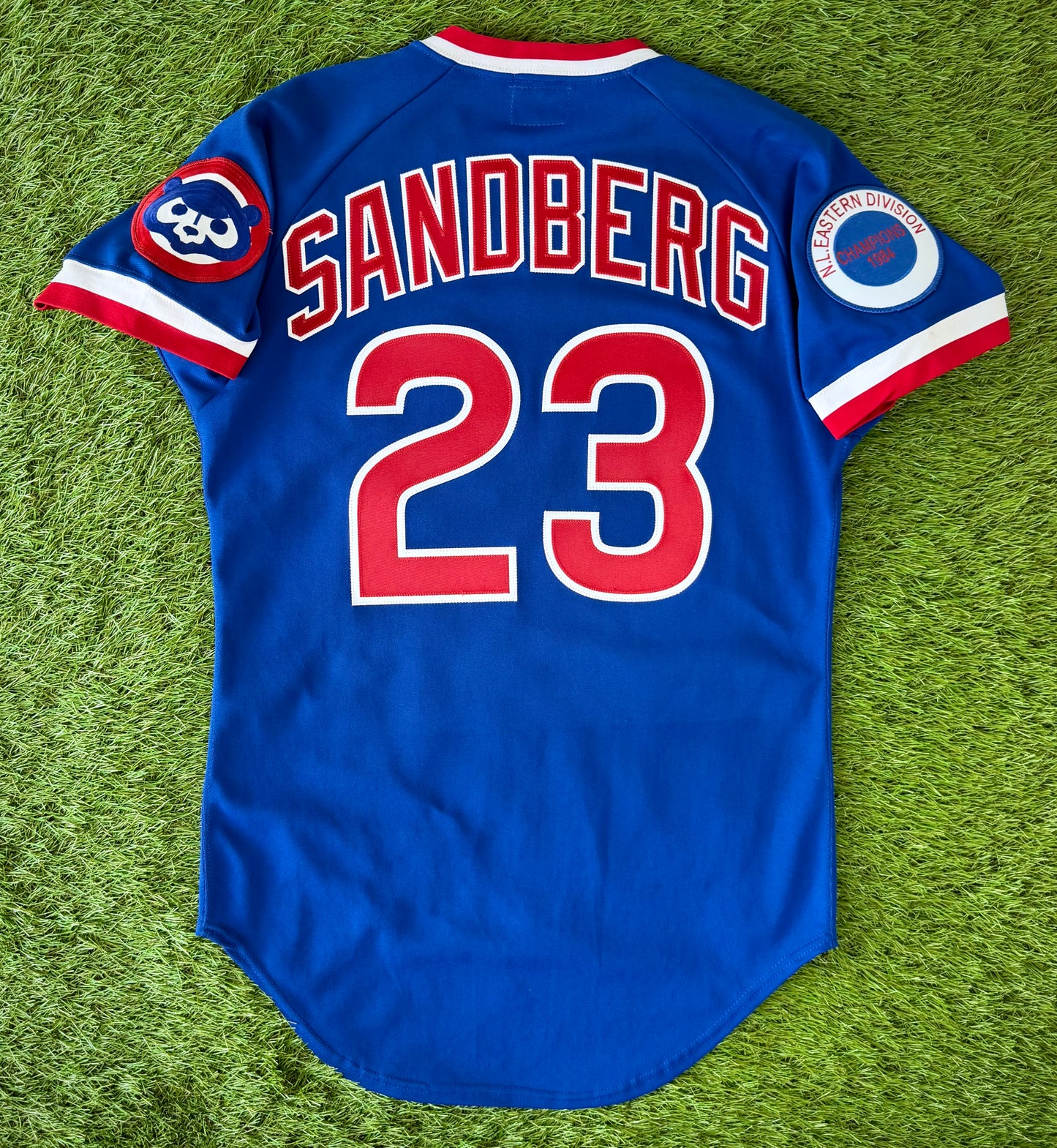 Chicago Cubs Ryne Sandberg 1984 Postseason MLB Baseball Jersey (38/Medium)