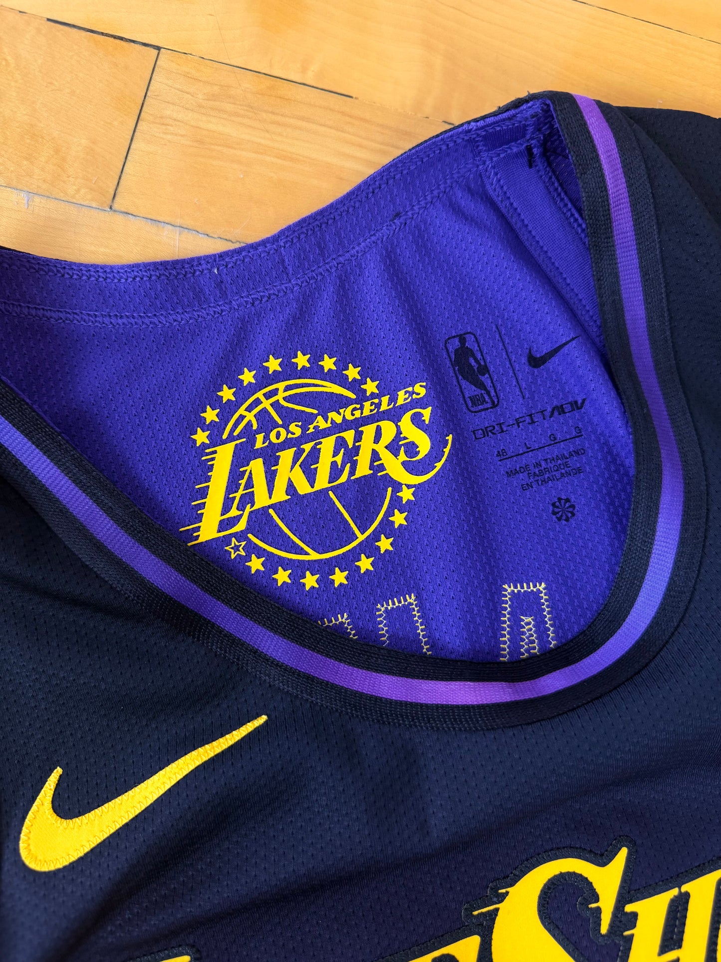 Los Angeles Lakers LeBron James 2024-2025 City Edition NBA Basketball Jersey (48/Large)