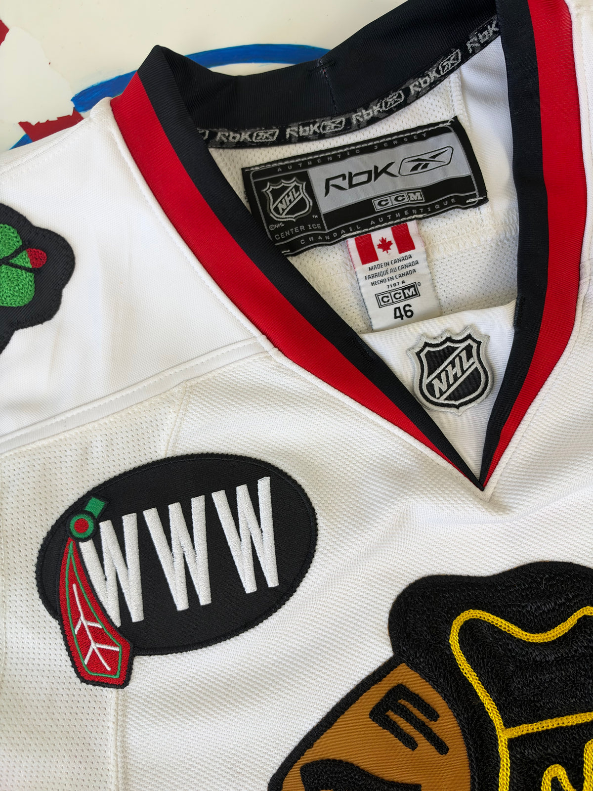 Chicago Blackhawks Dustin Byfuglien 2007-2008 NHL Hockey Jersey (46/Small)
