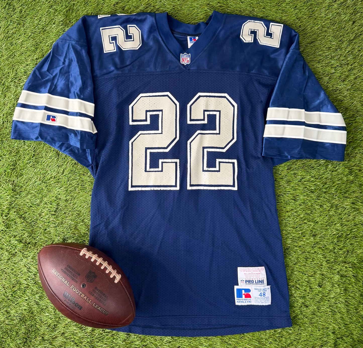 Dallas Cowboys Emmitt Smith 1992 NFL Football Jersey (48/XL)