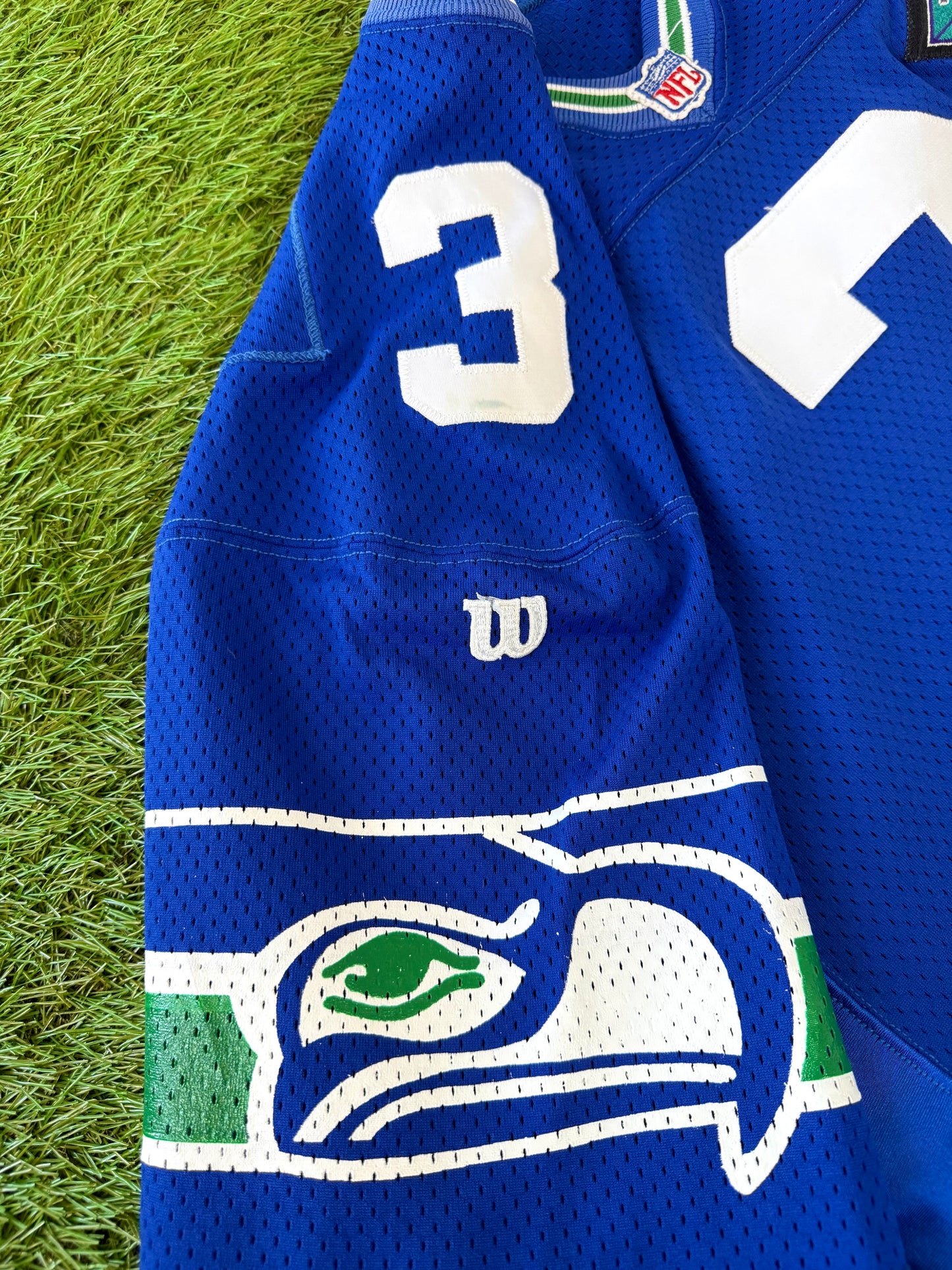 Seattle Seahawks Rick Mirer 1994 NFL Football Jersey (44/Large)