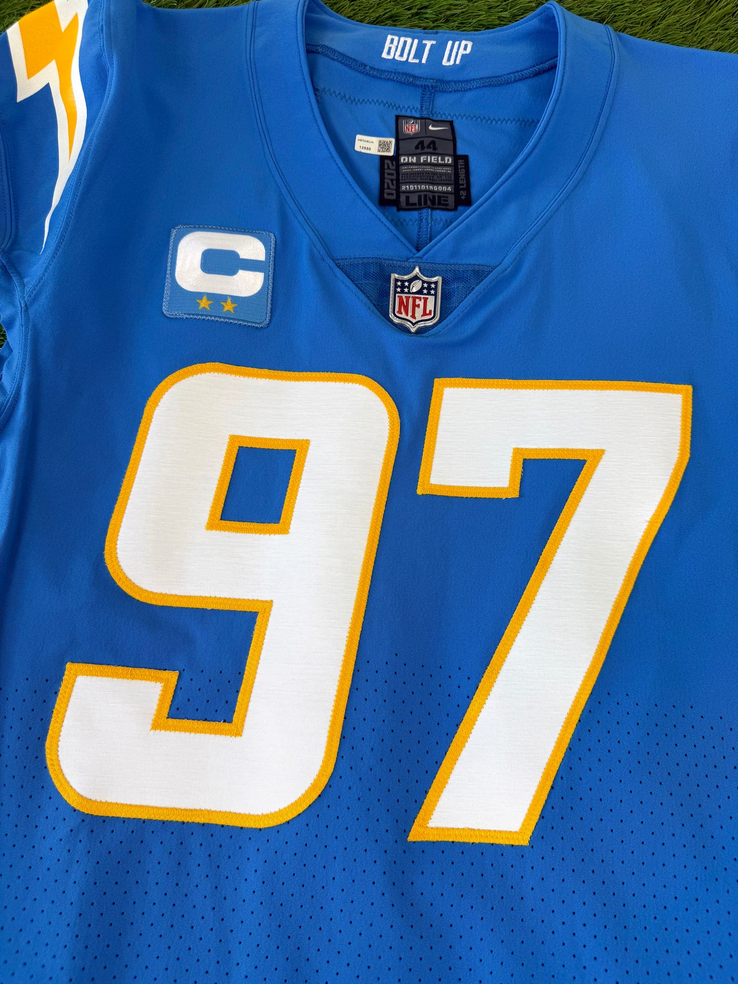 San Diego Chargers Joey Bosa 2022 Team Issued NFL Football Jersey (44/Large)