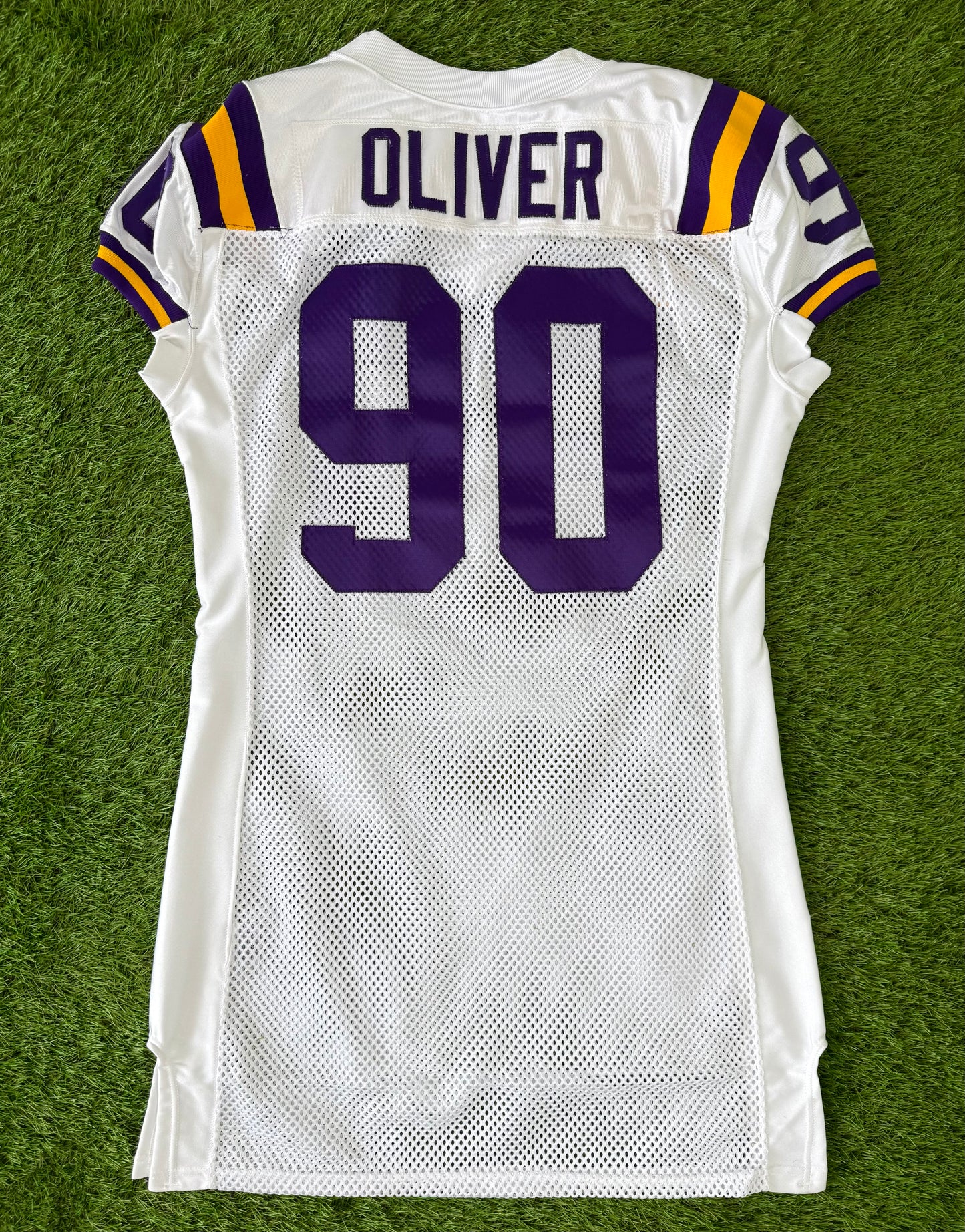 LSU Tigers Melvin Oliver 2005 Peach Bowl College Football Jersey (50/XL)